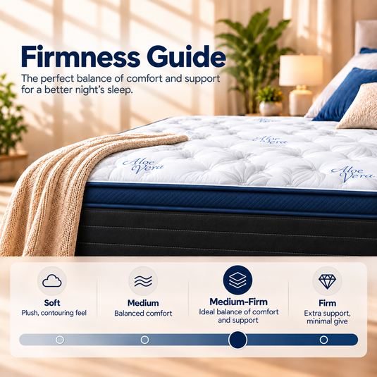 ViscoLogic Made in Canada Hybrid Pocket Coil Mattress in a Box Euro Top Black/Blue