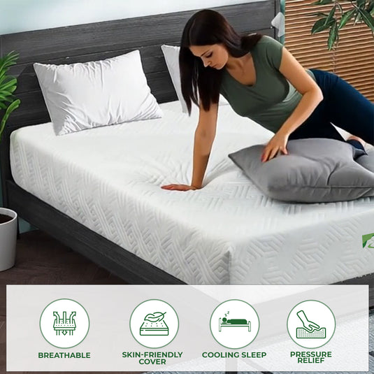 ViscoLogic Mattress Twin/Full/Queen/King Mattress Made in Canada Cool Sleep Supportive Gel Infused Reversible Medium Firm Pressure Relief CertiPUR-US® Certified Foam in a Box