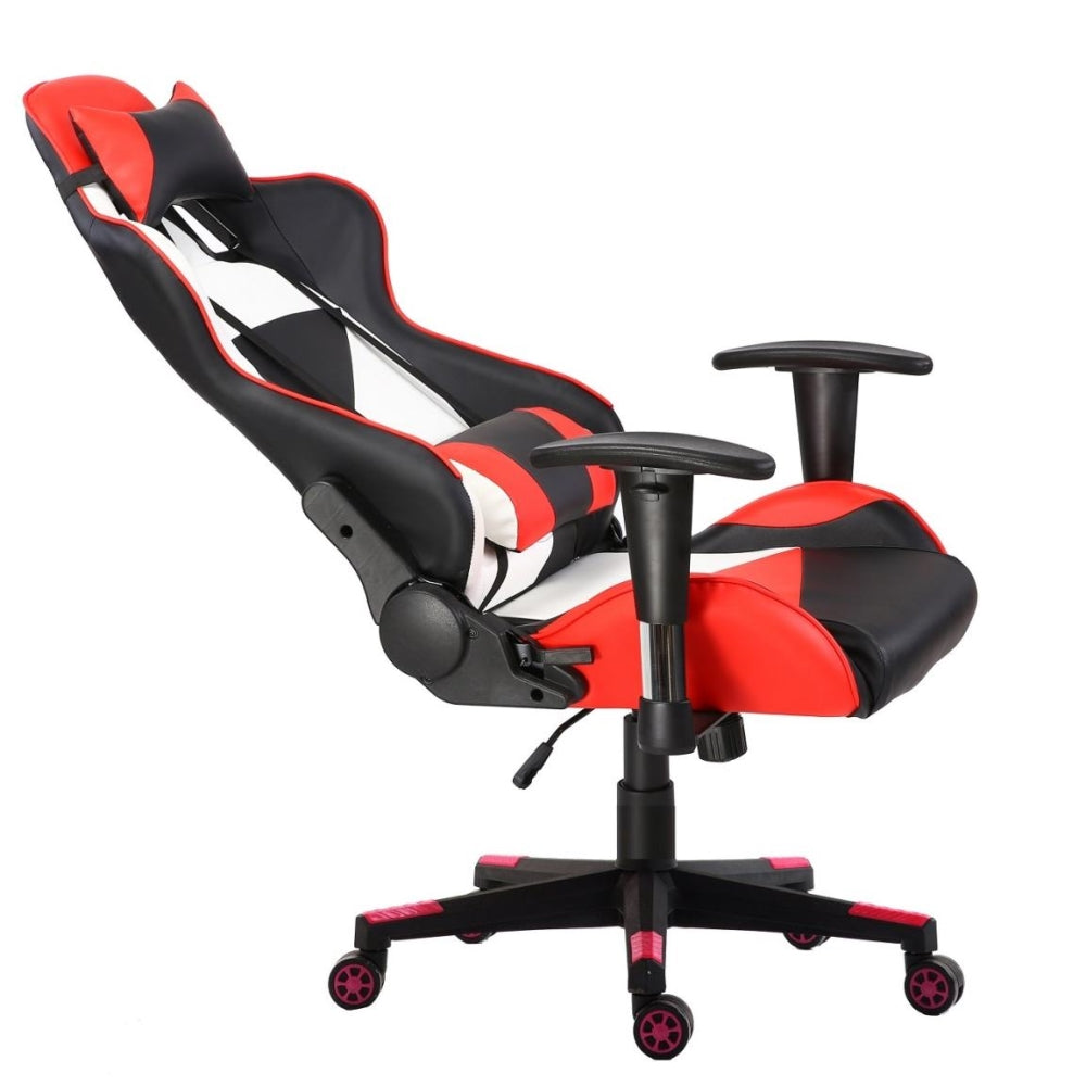 ViscoLogic LIBERTY E-Sports Ergonomic Gaming Racing Styled Swivel Home Office Chair (Black , Red & White)