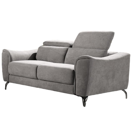 ViscoLogic LANCASTER Luxury Fabric Living Room 3-Seater Sofa/ Couch, Loveseat & Arm Chair (Grey) (FOR GTA ONLY)