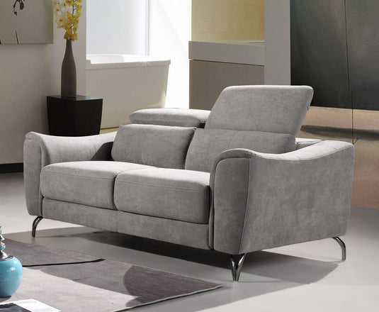 ViscoLogic LANCASTER Luxury Fabric Living Room 3-Seater Sofa/ Couch, Loveseat & Arm Chair (Grey) (FOR GTA ONLY)