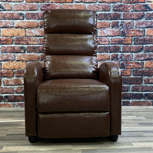 ViscoLogic EuroLuxe Theatre Seating Living Room  Lounge Adjustable Manual Recliner Sofa Chair