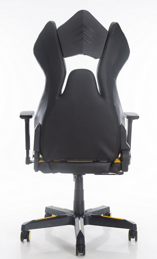 ViscoLogic Cayenne M3 Ergonomic High-Back, 2D Armrest, Reclining Sports Styled Home OfficePC Racing Gaming Chair (Black & Yellow)