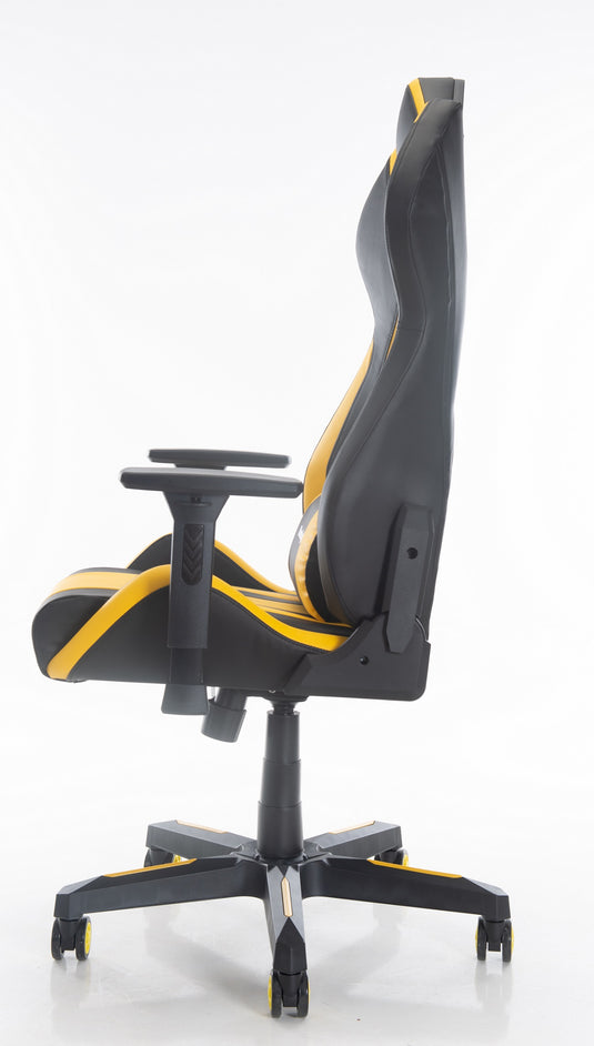 ViscoLogic Cayenne M3 Ergonomic High-Back, 2D Armrest, Reclining Sports Styled Home OfficePC Racing Gaming Chair (Black & Yellow)