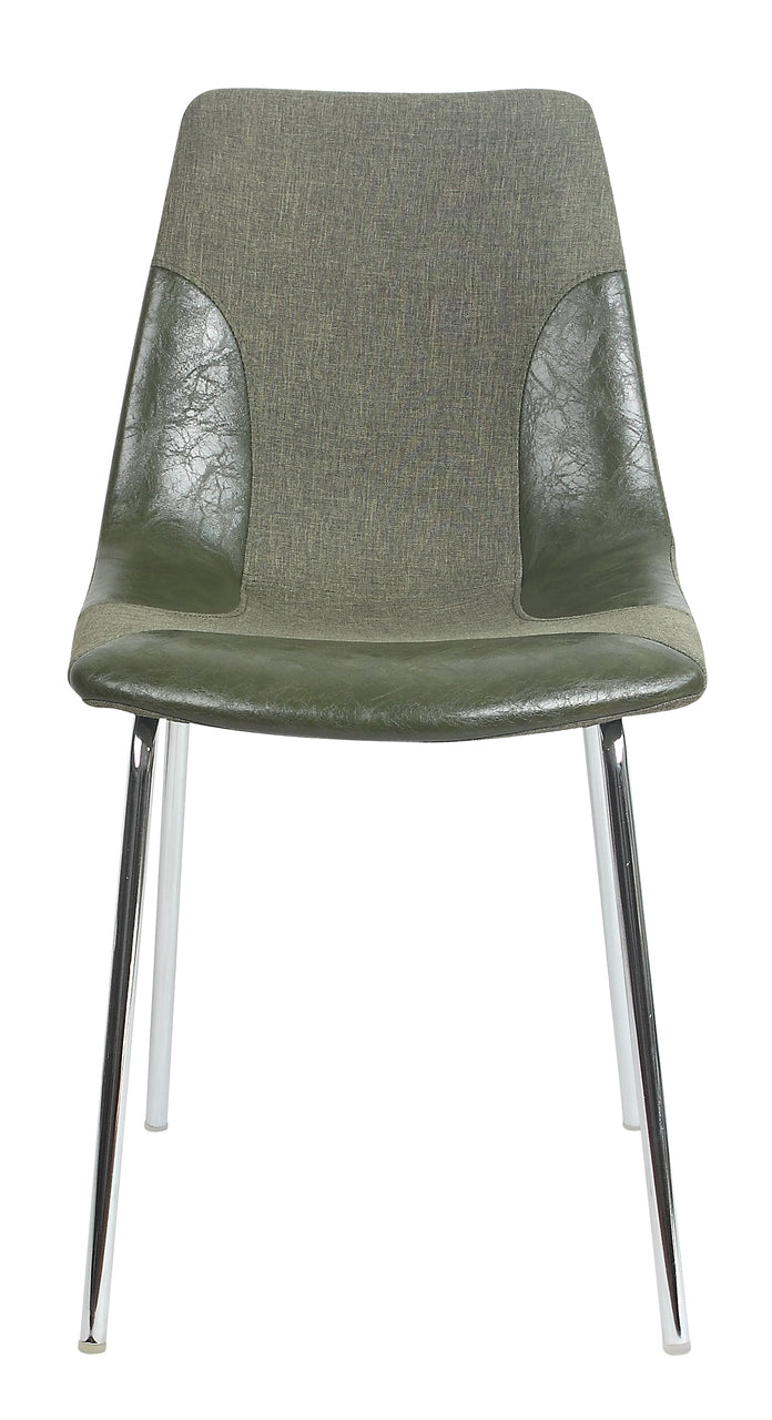 ViscoLogic LUXUS Eames Style Upholstered Side Dining Chairs