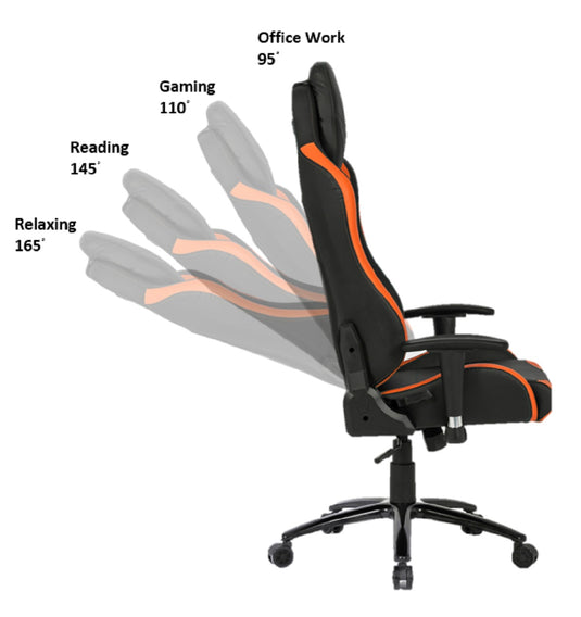 ViscoLogic TIGUAR High Back Sports Style Extra Padded Headrest Ergonomic Swivel Home Office Computer Gaming Chair