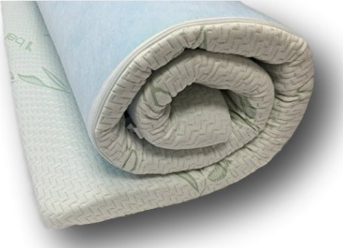 ViscoLogic Gel Memory Foam Mattress Topper with Bamboo Fibre Washable Cover (Queen)