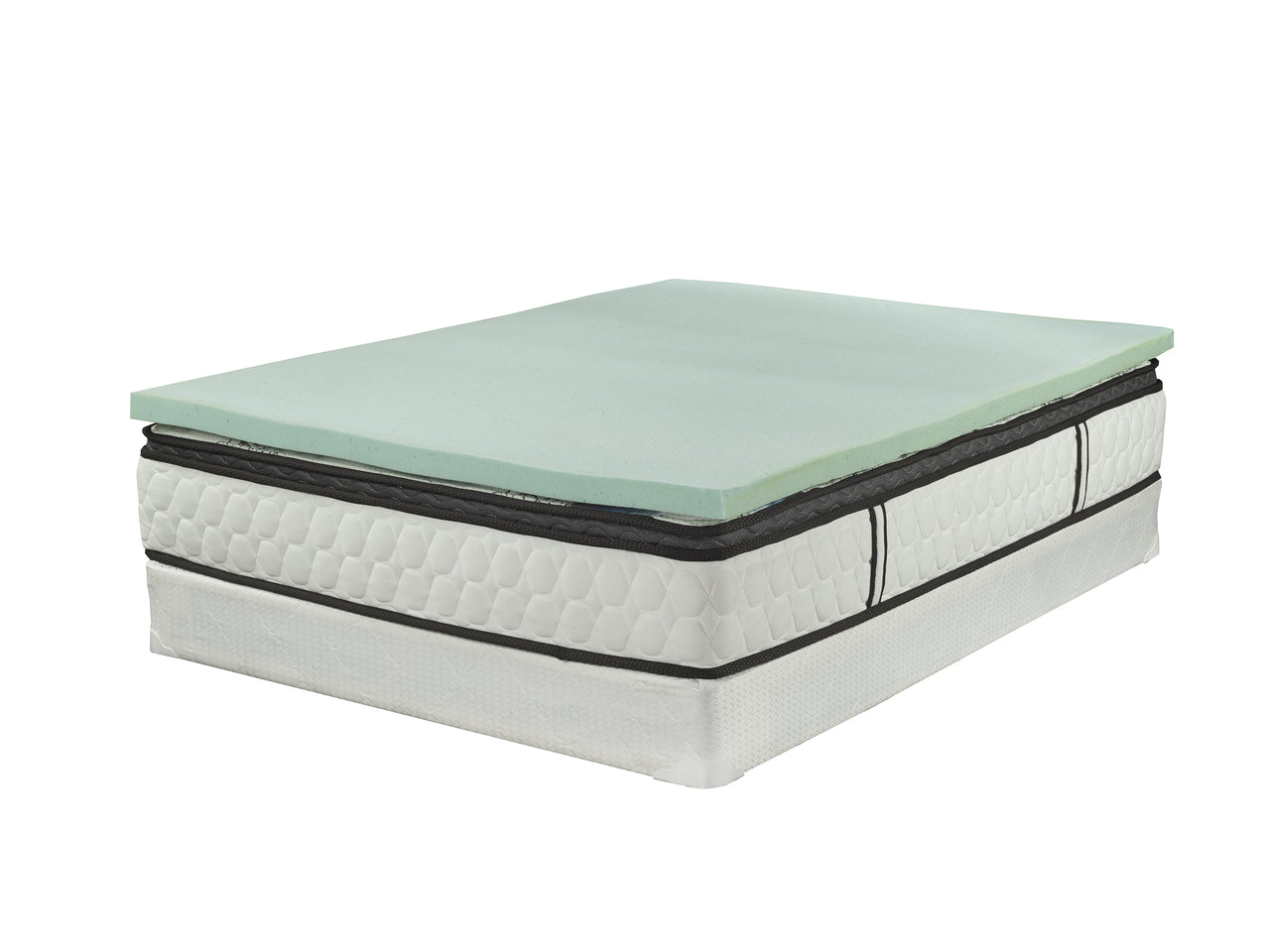 ViscoLogic Gel Memory Foam Mattress Topper with Bamboo Fibre Washable Cover (King)