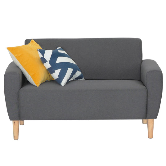 ViscoLogic Mid-Century Modern Loveseat Sofa/Couch, Loveseats, Chair Suitable for Small Spaces (Grey)
