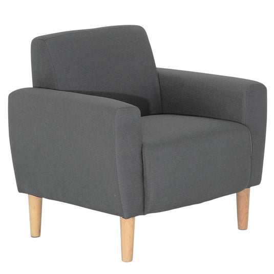 ViscoLogic Mid-Century Modern Loveseat Sofa/Couch, Loveseats, Chair Suitable for Small Spaces (Grey)