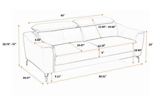 ViscoLogic LANCASTER Luxury Fabric Living Room 3-Seater Sofa/ Couch, Loveseat & Arm Chair (Grey) (FOR GTA ONLY)