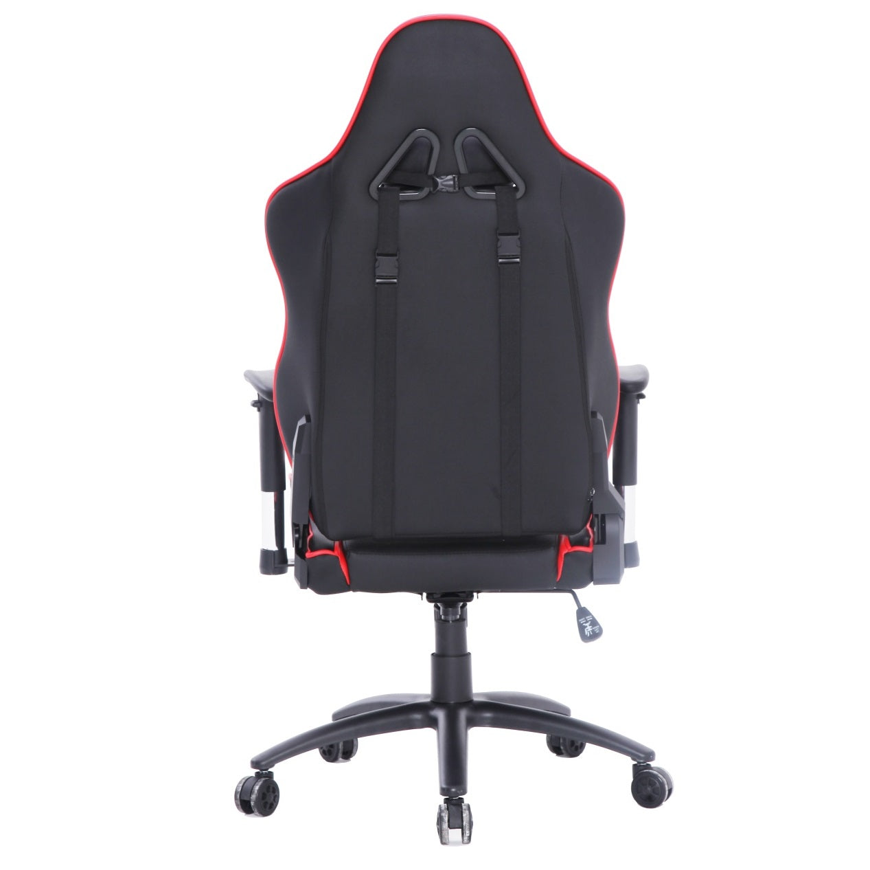 ViscoLogic METALLIC Ergonomic Swivel Reclining Height Adjustment Computer Chair (Black Red)