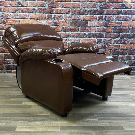 ViscoLogic RomaLuxe Luxury Push Back Mechanism Accent Home Theatre Living Room Recliner Chair