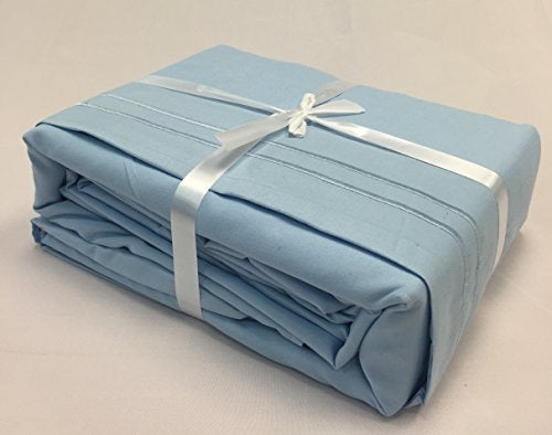 ViscoLogic Egyptian Comfort Bed Sheets - Aqua - Twin