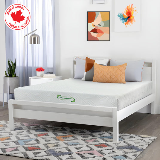 ViscoLogic Elite Plus 8 Inch Cooling Gel-Infused Memory Foam Mattress, CertiPUR-US® Certified Foam