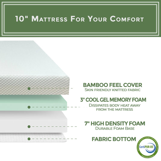 Dream Cooling Gel Memory Foam Mattress