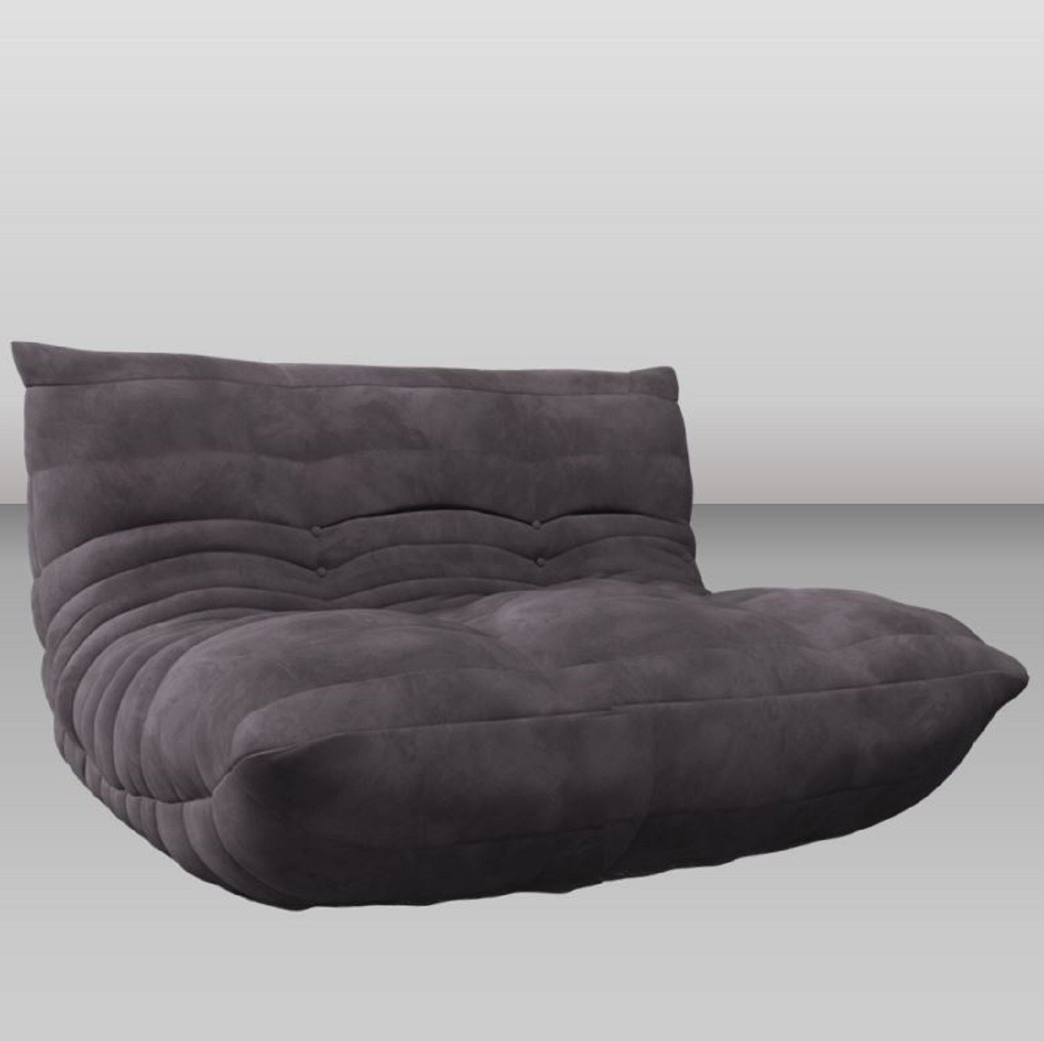 JannahStudios THEODORA contemporary ergonomic quilted luxury living room sofa, Loveseat, Arm Chair and Ottoman (Grey)