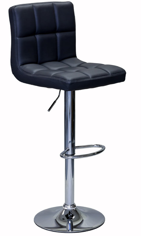 ViscoLogic LIBERTY Swivel Leatherette Adjustable Hydraulic Bar Stool - Set of 2