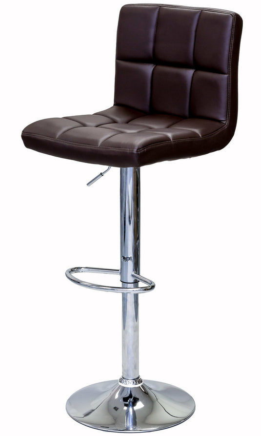 ViscoLogic LIBERTY Swivel Leatherette Adjustable Hydraulic Bar Stool - Set of 2