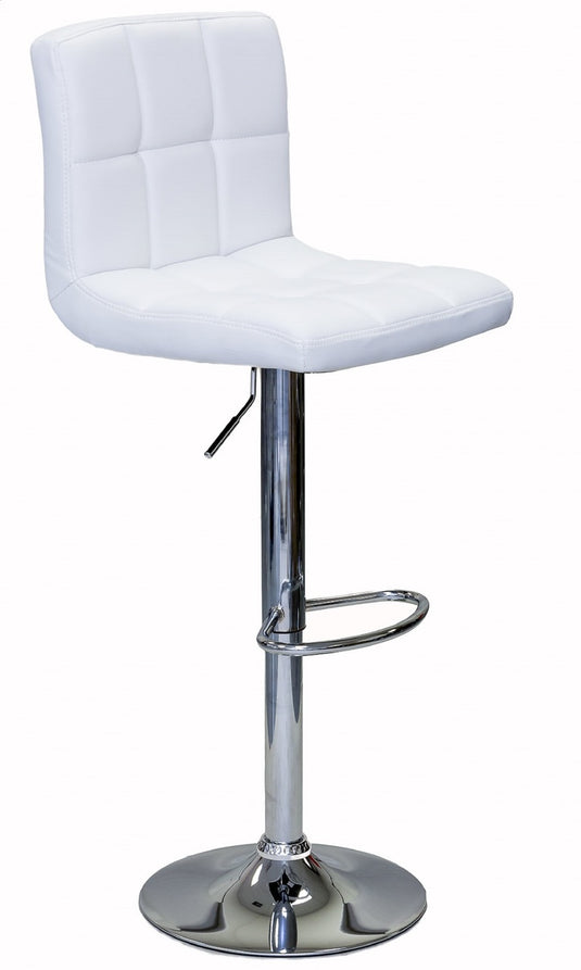 ViscoLogic LIBERTY Swivel Leatherette Adjustable Hydraulic Bar Stool - Set of 2