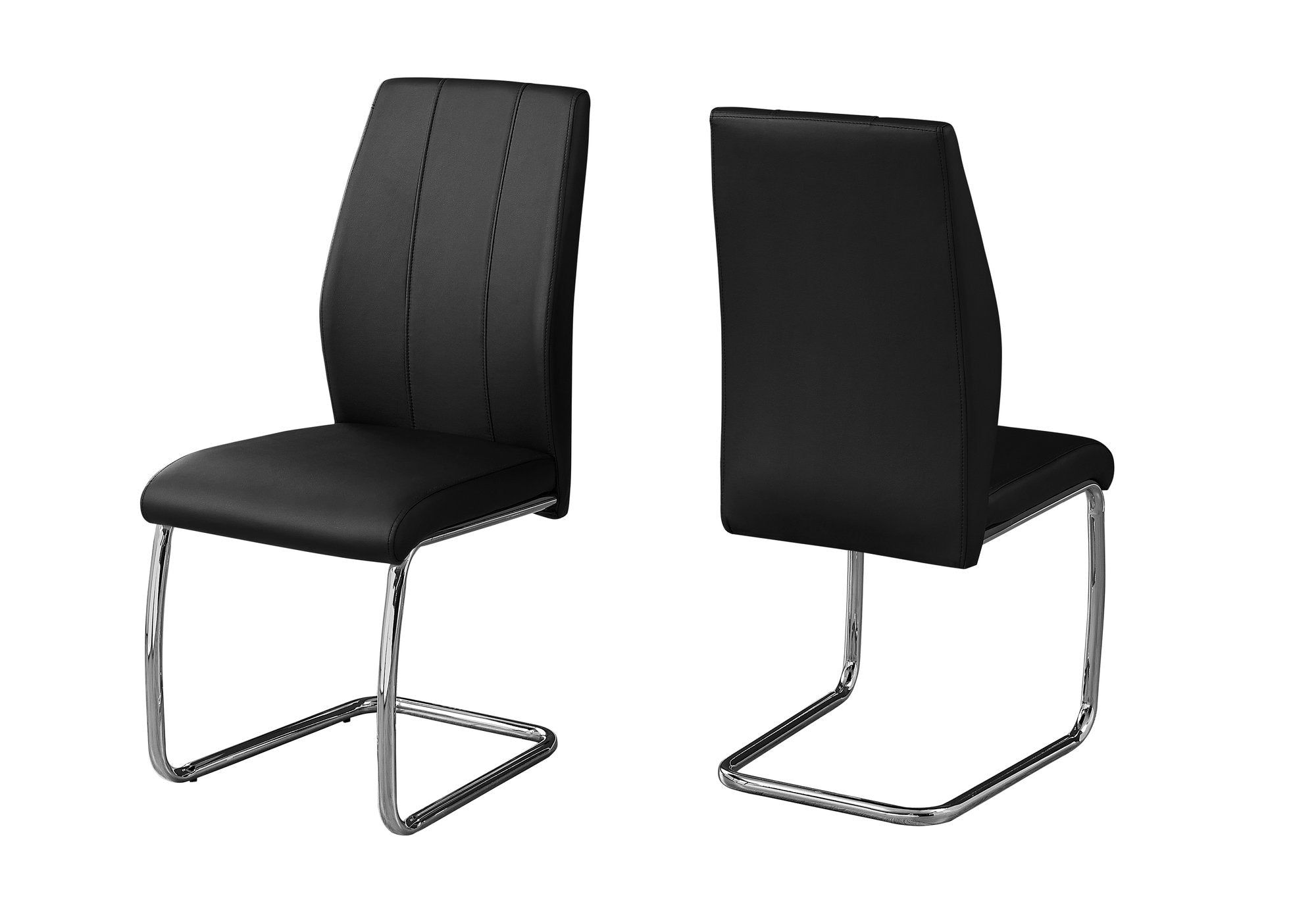 Wyne Leather Dining Chair (Set of 2 - Black)