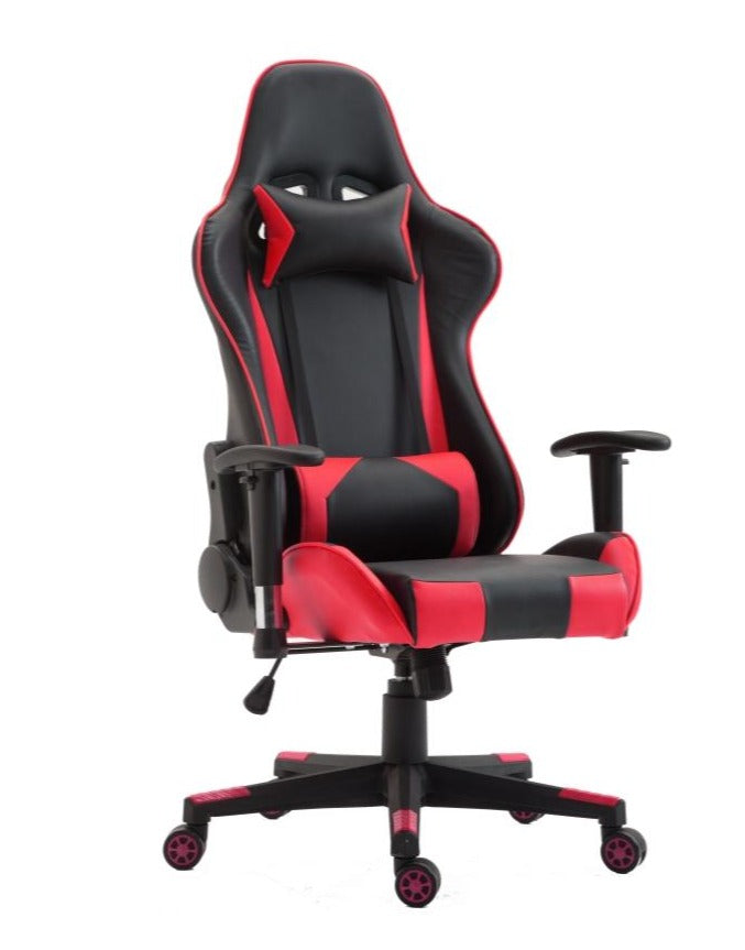 ViscoLogic GT3 E-Sports Ergonomic Backrest and Seat Height Adjustment Recliner Swivel Rocker Computer Chair Chair (Black Red)