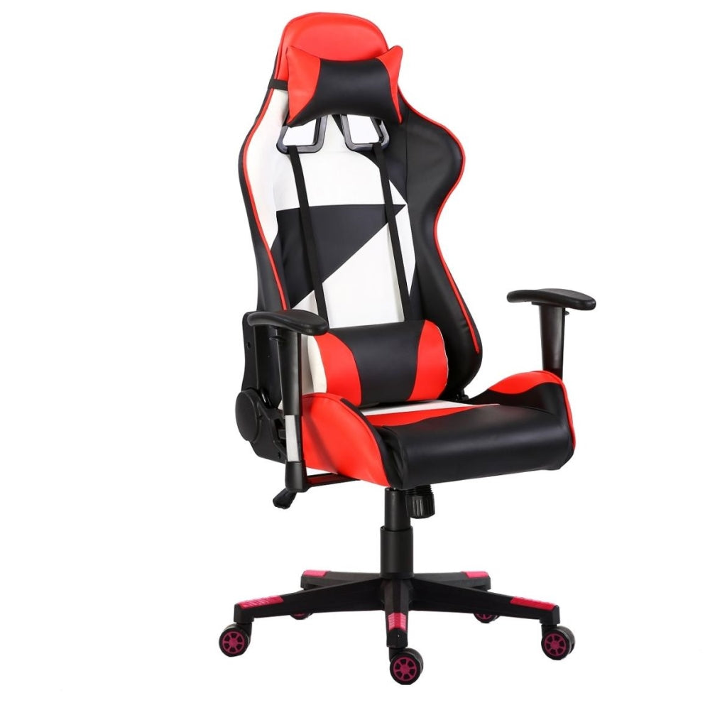 ViscoLogic LIBERTY E-Sports Ergonomic Gaming Racing Styled Swivel Home Office Chair (Black , Red & White)