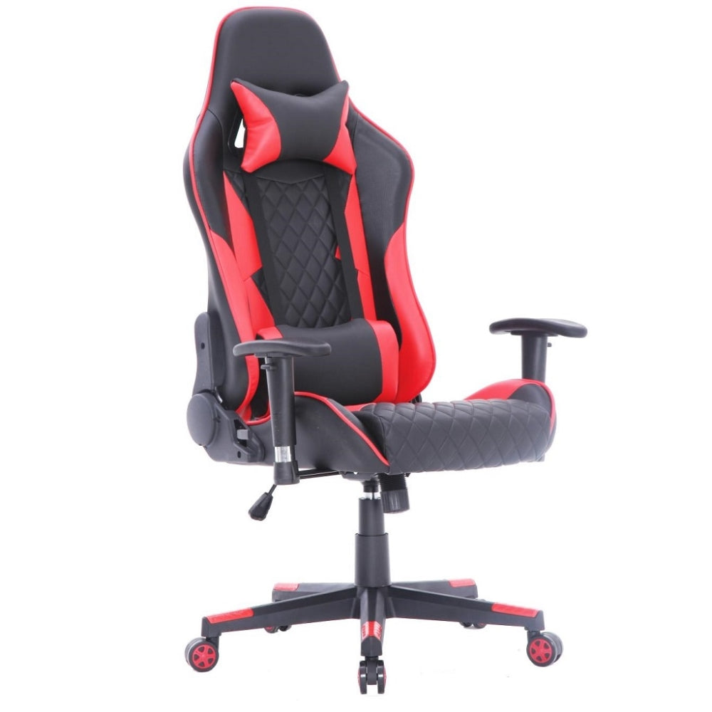 ViscoLogic MAZON Superior Gaming Racing Ergonomic Swivel Home Office Chair (Black & Red)