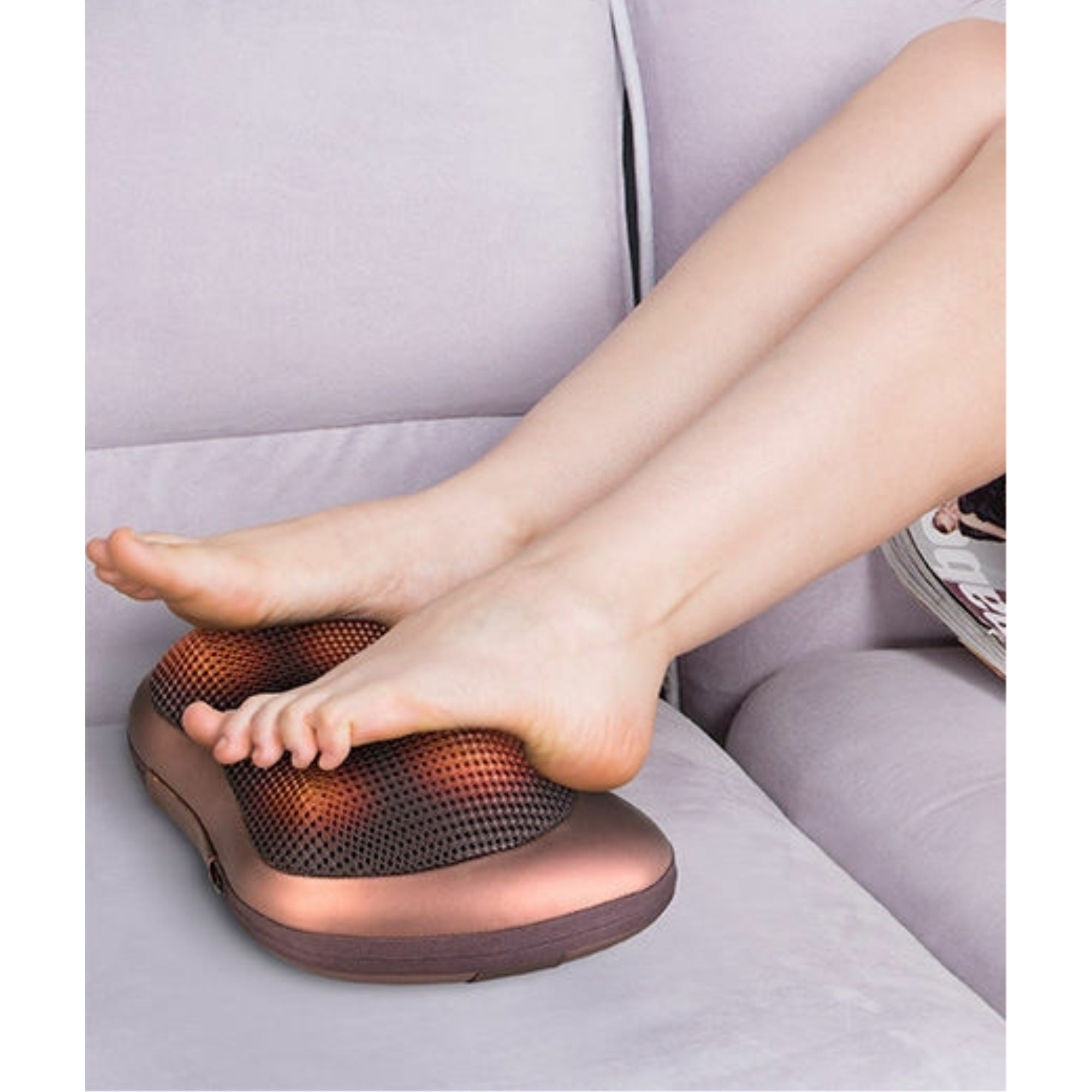ZfLogic SHIATSU Pillow Massager W/ Heat w/ Car& Home Adapter