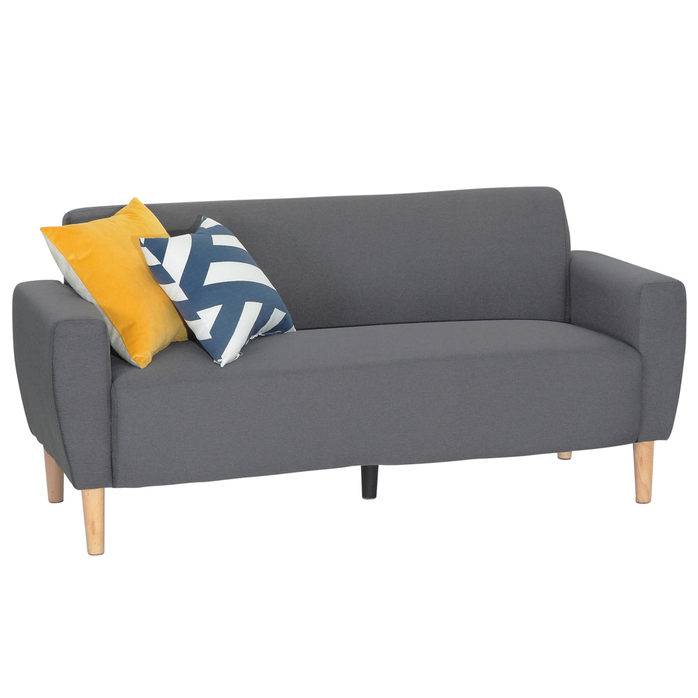 ViscoLogic Mid-Century Modern Loveseat Sofa/Couch, Loveseats, Chair Suitable for Small Spaces (Grey)