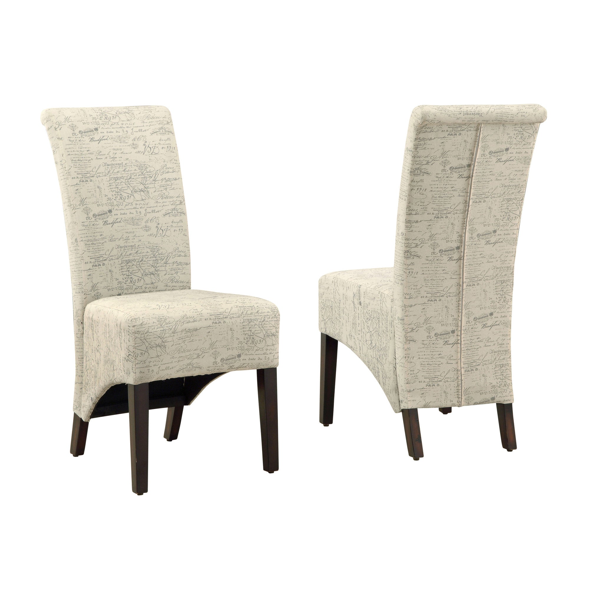 Vintage French Fabric 40"H Dining Chair (Set of 2)