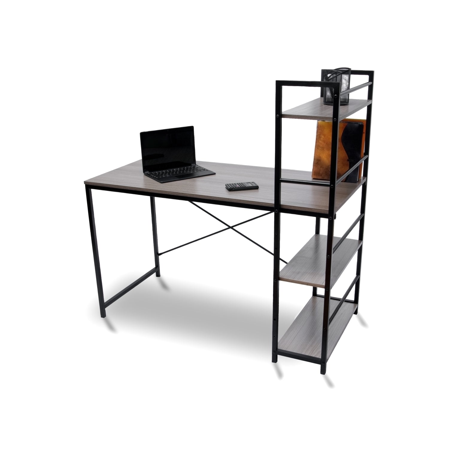 ZfLogic ALTITUDE Shelf Computer Home Office Desk (Smoke Grey)