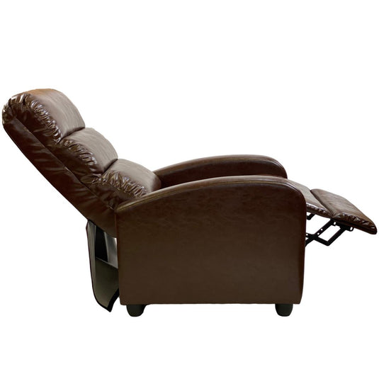 ViscoLogic EuroLuxe Theatre Seating Living Room  Lounge Adjustable Manual Recliner Sofa Chair