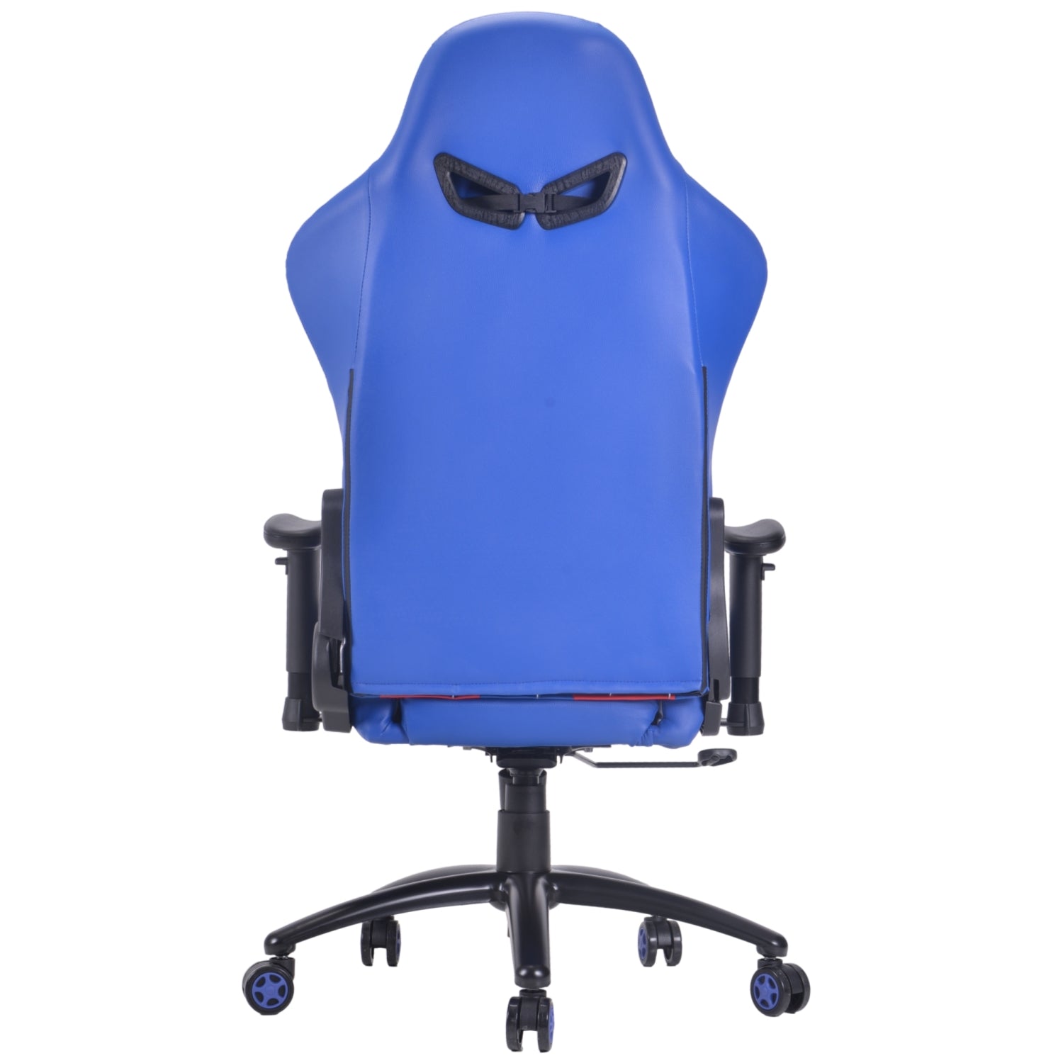 ViscoLogic LIBERTY PRO Series Ergonomic High Backrest Swivel Rocking Reclining Racing Home Office Computer Gaming Chair (Blue-Red-White)