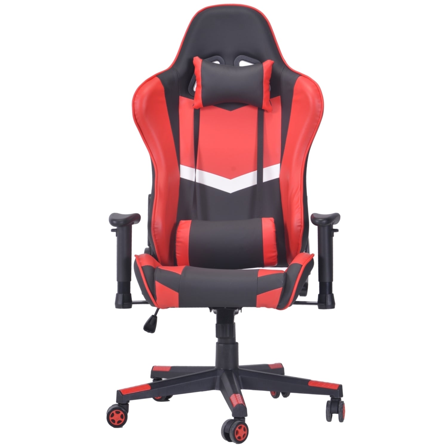 ViscoLogic GT3 X Series Ergonomic Premium Swivel Adjustable Reclining Home Office COmputer Gaming Chair (Black-Red-White)