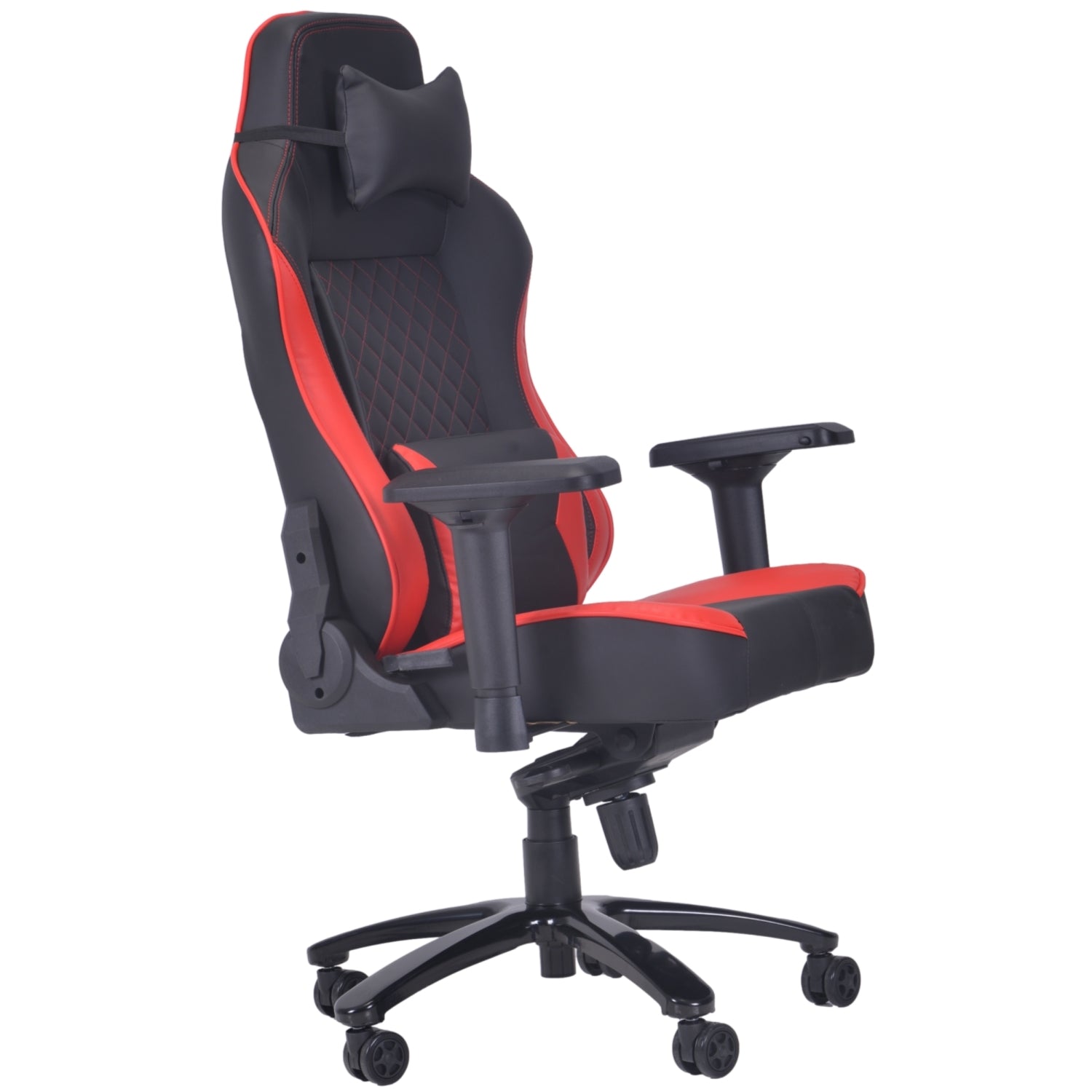 ViscoLogic MAZON ULTRA Series Racing Sports Style Sturdy Swivel Reclining Adjustable Computer Gaming Chair (Black & Red)