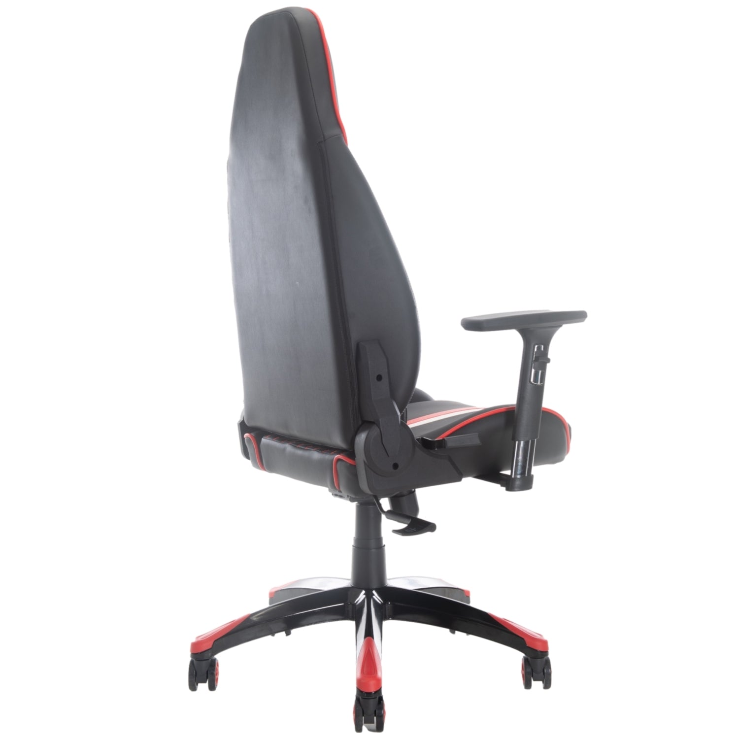 ViscoLogic Cayenne X Ergonomic Height Adjustable Reclining Sports Styled Home Office Racing Gaming Chair for PC Video Game Computer (Black-Red-White)