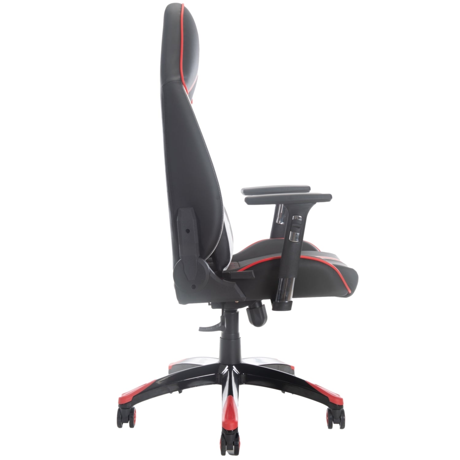 ViscoLogic Cayenne X Ergonomic Height Adjustable Reclining Sports Styled Home Office Racing Gaming Chair for PC Video Game Computer (Black-Red-White)