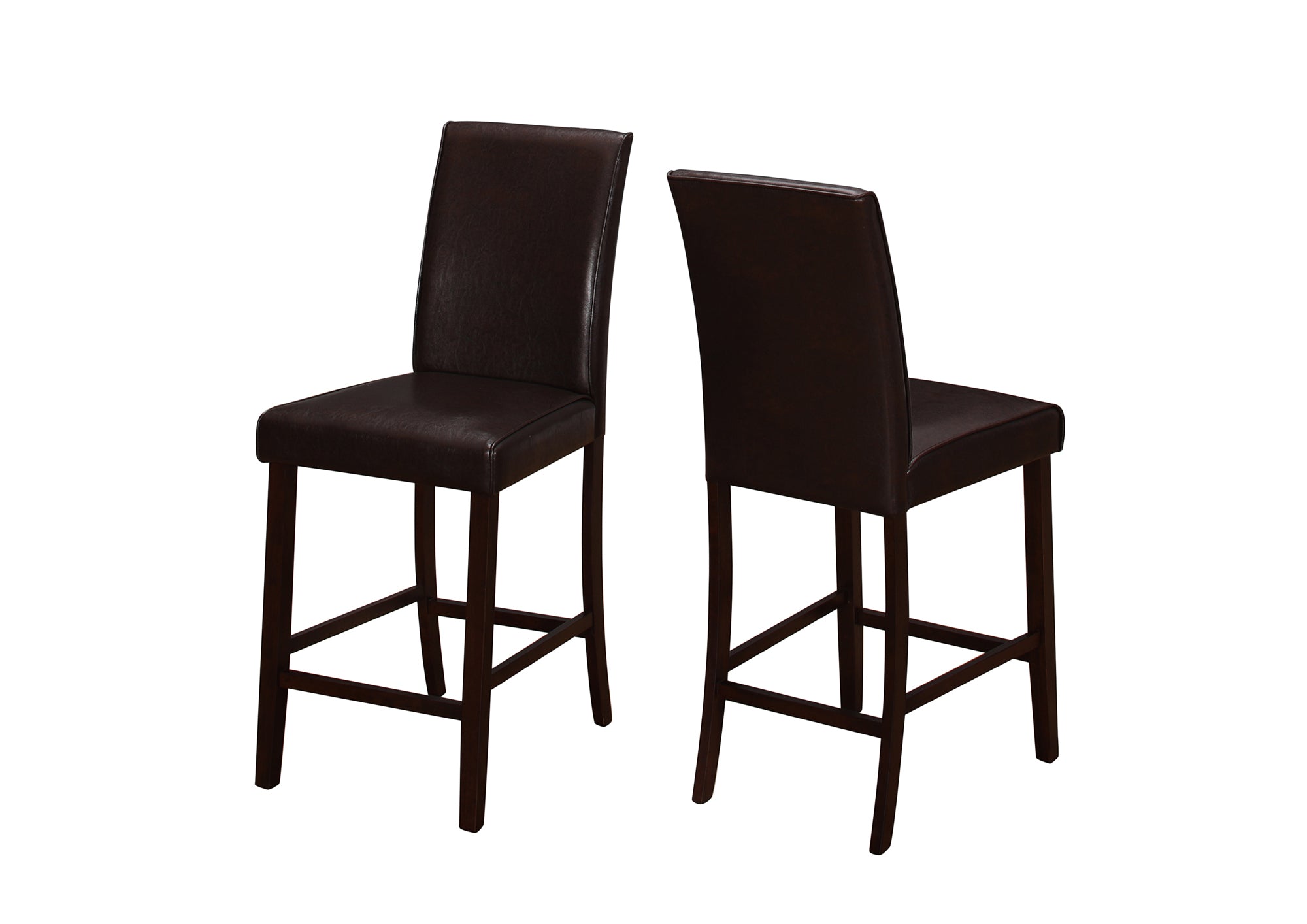 Kacy Counter Height Dining Chair With Footrest (Set of 2 - Brown)