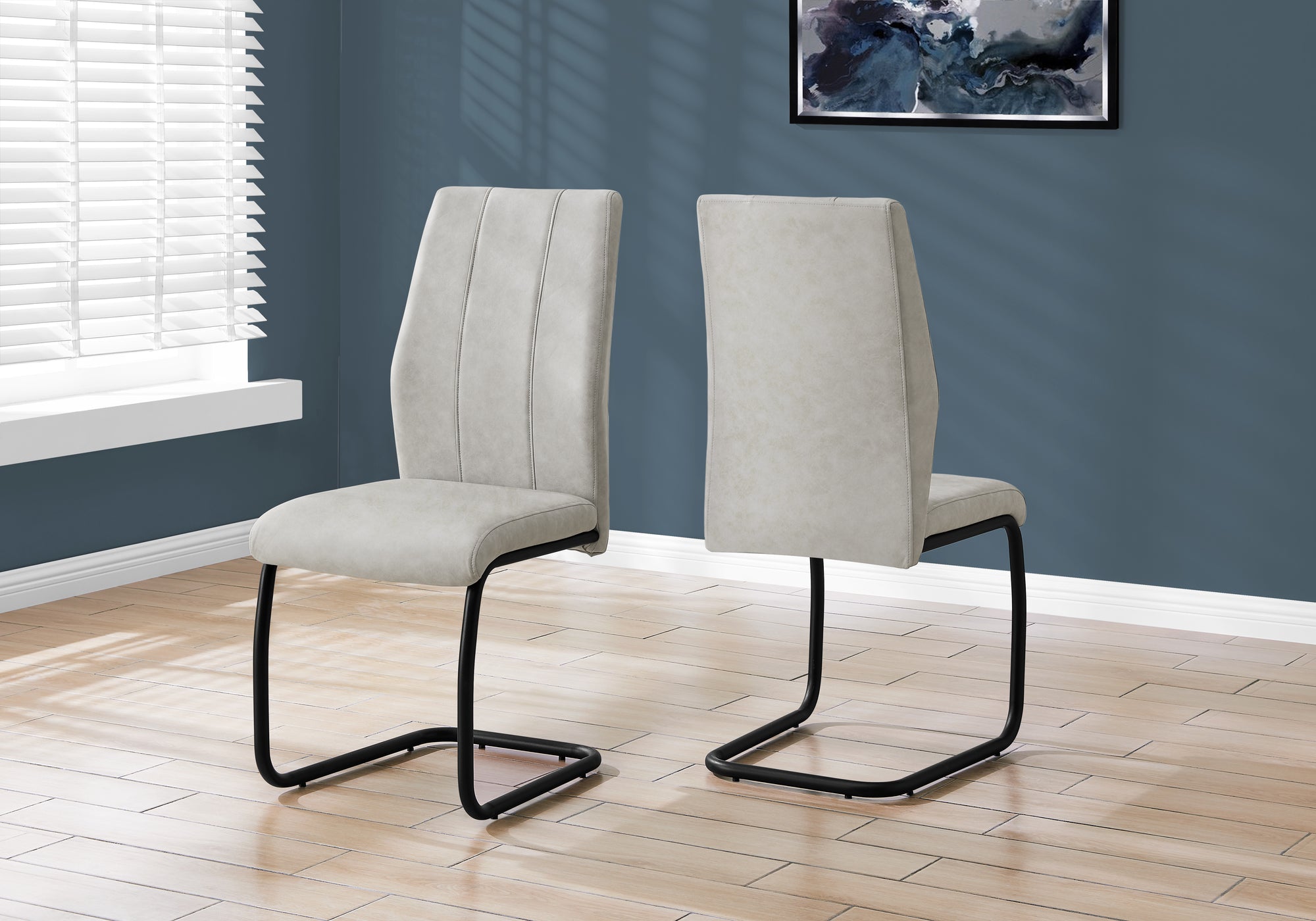 Muscat Fabric 39"H Dining Chair (Set of 2 - Grey)