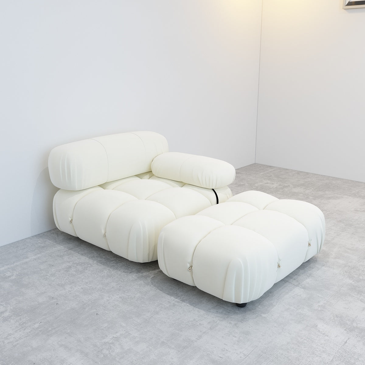 JANNAHSTUDIOS CAMILLE Modular [Mario Bellini] Designer Inspired Camaleonda Sofa (Chaise)