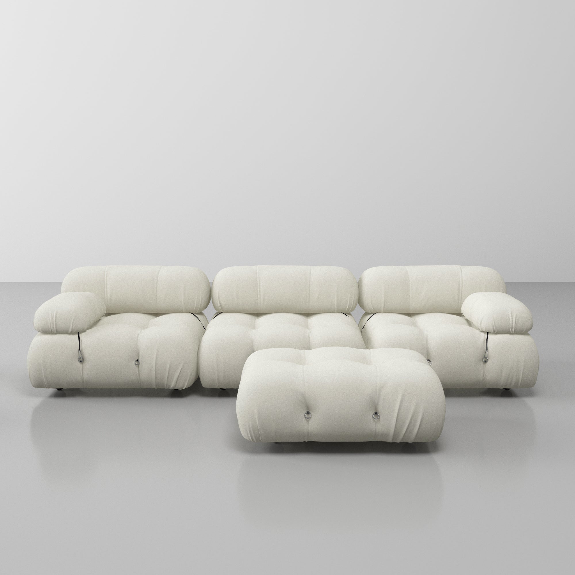 JANNAHSTUDIOS CAMILLE Modular [Mario Bellini] Designer Inspired Camaleonda 3-Seater Sofa & Ottoman