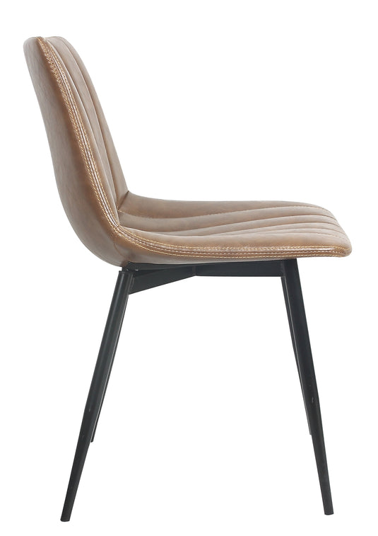 ViscoLogic LUXUS Eames Style Upholstered Side Dining Chairs