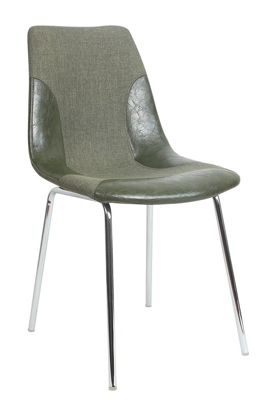 ViscoLogic LUXUS Eames Style Upholstered Side Dining Chairs