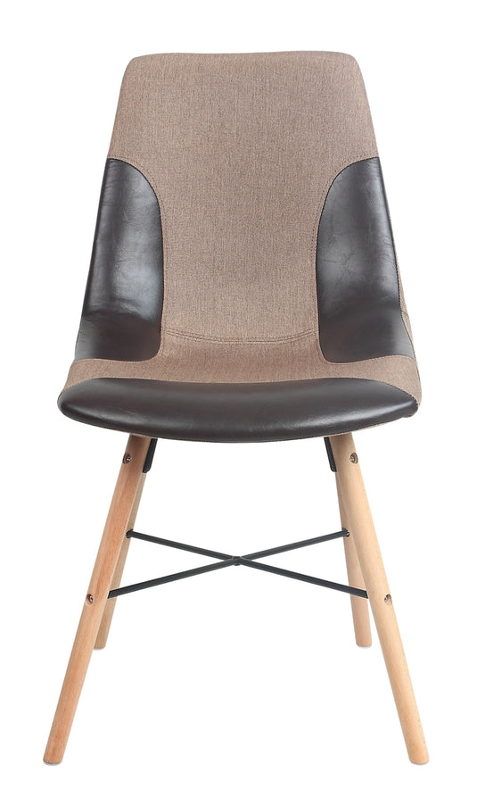 ViscoLogic LUXUS Eames Style Upholstered Side Dining Chairs