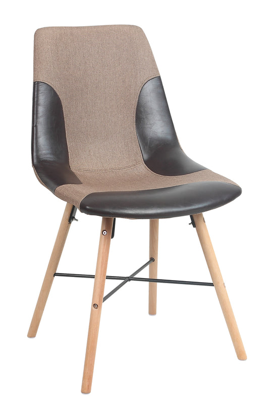 ViscoLogic LUXUS Eames Style Upholstered Side Dining Chairs