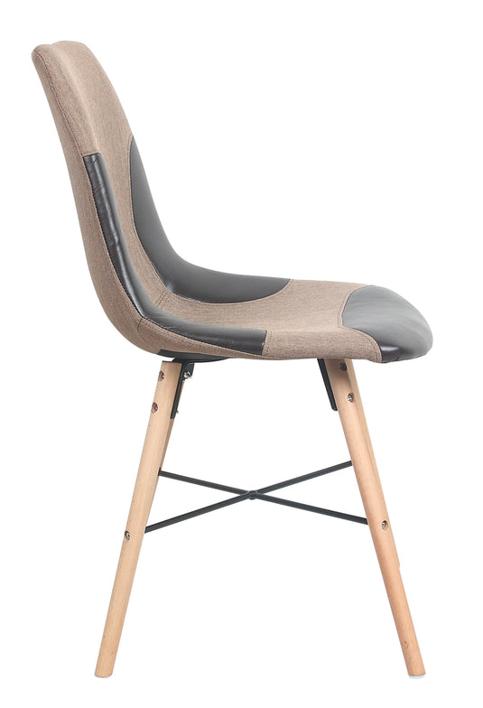 ViscoLogic LUXUS Eames Style Upholstered Side Dining Chairs