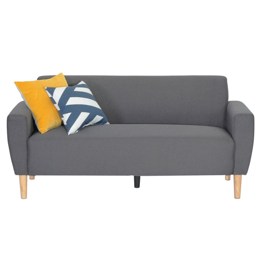 ViscoLogic Mid-Century Modern Loveseat Sofa/Couch, Loveseats, Chair Suitable for Small Spaces (Grey)