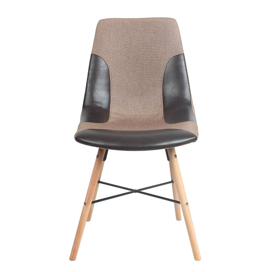 ViscoLogic LUXUS Eames Style Upholstered Side Dining Chairs