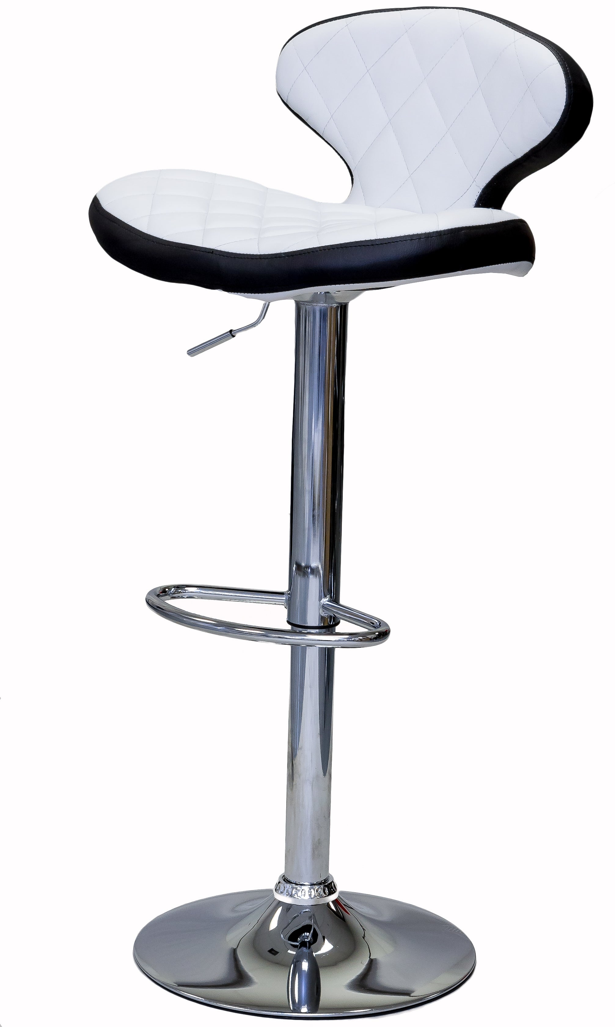 ViscoLogic MYSTIQUE Adjustable Height Swivel Bar Stools Saddle Style (Set of 2 Bar Stools)